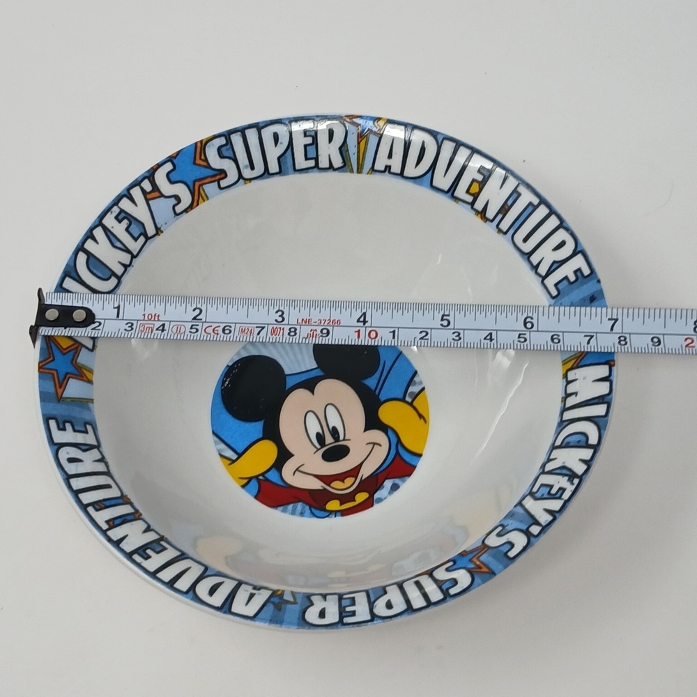 Disney‎ Mickey Mouse Super Adventure Dinnerware Set Fun Collectible Nostalgia - Picture 6 of 13